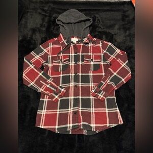 Empyre Red and Black Plaid Shirt